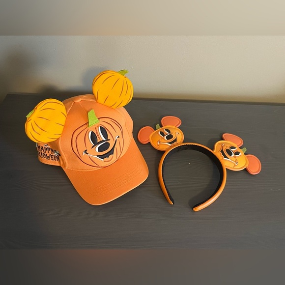 Disney Parks Halloween Mickey Pumpkin Ears and Halloween Hat Bundle main image 5